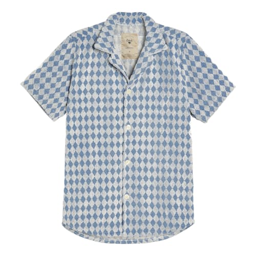 laydown image of Diamond Short Sleeve Terry Shirt