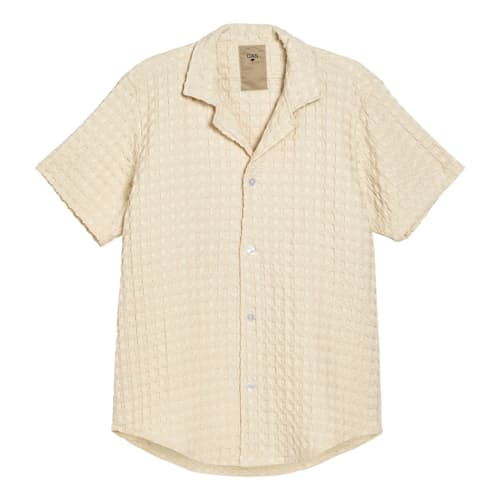 laydown image of Camp Collar Waffle Shirt