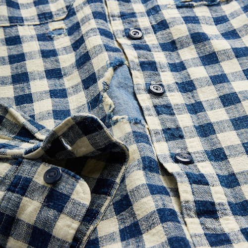 lifestyle image of Canvas Check Illinois Workshirt