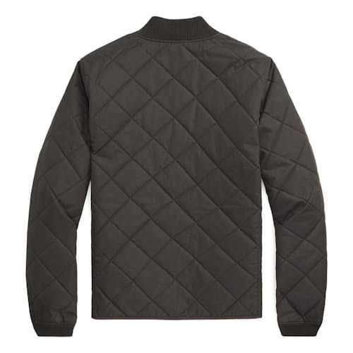 laydown image of Benton Quilted Bomber Jacket