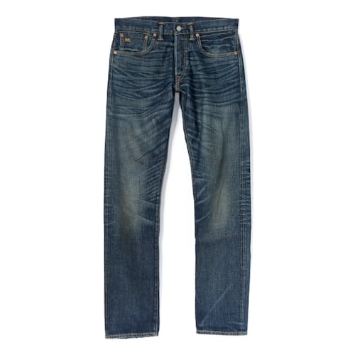 laydown image of Slim Fit Selvedge Denim Jeans