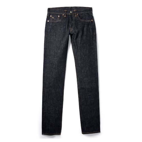 laydown image of Slim Fit Selvedge Denim Jeans