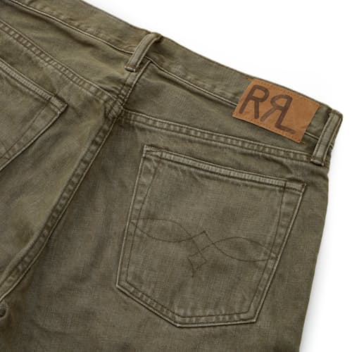 lifestyle image of Slim Fit Japanese Twill Denim Jeans