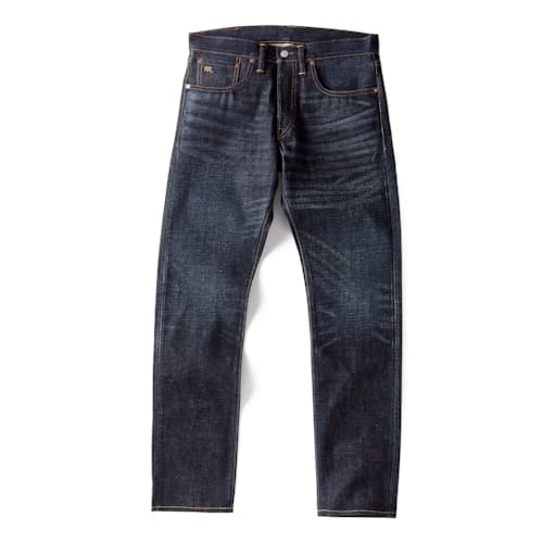 laydown image of Slim Fit Selvedge Denim Jeans