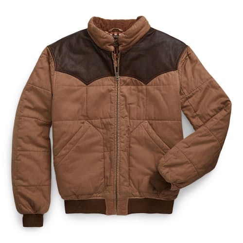 laydown image of Breckenridge Quilted Bomber Jacket