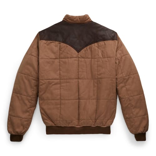 laydown image of Breckenridge Quilted Bomber Jacket