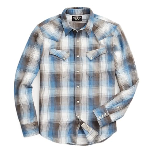 laydown image of Allen Western Workshirt