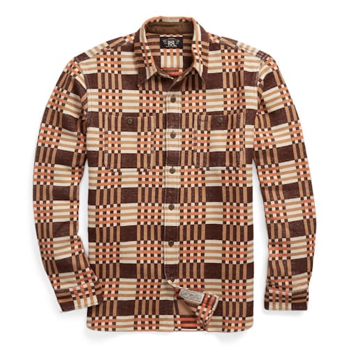 laydown image of Jacquard Cody Workshirt
