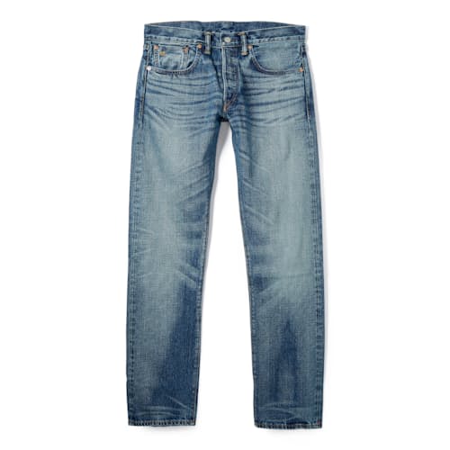 laydown image of Slim Fit Selvedge Denim Jeans