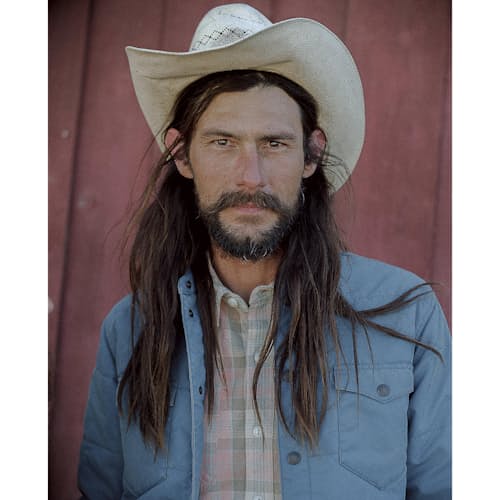 laydown image of Quilted Western Overshirt