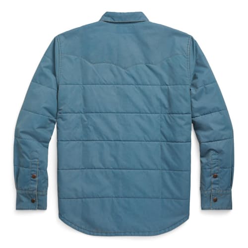 laydown image of Quilted Western Overshirt