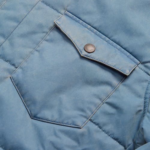 laydown image of Quilted Western Overshirt
