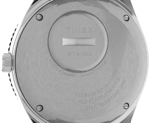 laydown image of Q Timex Diver Inspired 38mm Watch w/ Silicone Strap