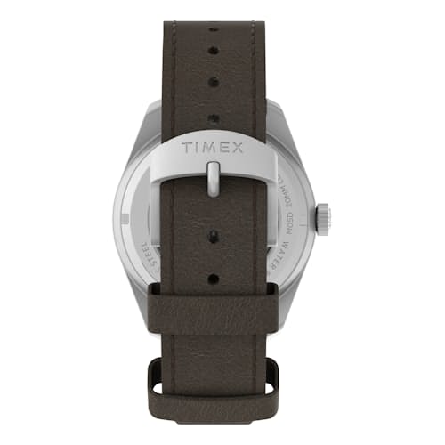 laydown image of Waterbury Dive Automatic 40mm Watch w/ Leather Strap