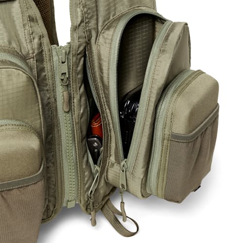 laydown image of Fishing Guide Vest Backpack
