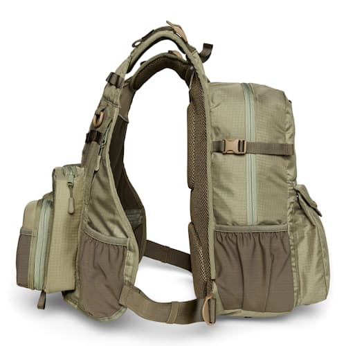 laydown image of Fishing Guide Vest Backpack