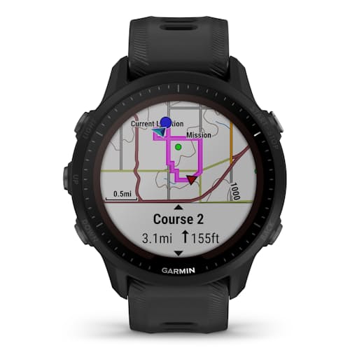 laydown image of Forerunner 955 Solar Watch