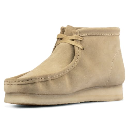 laydown image of Wallabee Moc Toe Chukka Boot
