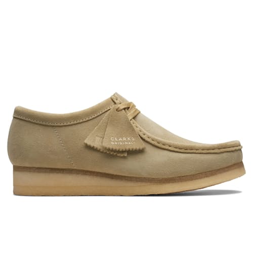 laydown image of Wallabee Low Moc Toe Chukka Boot
