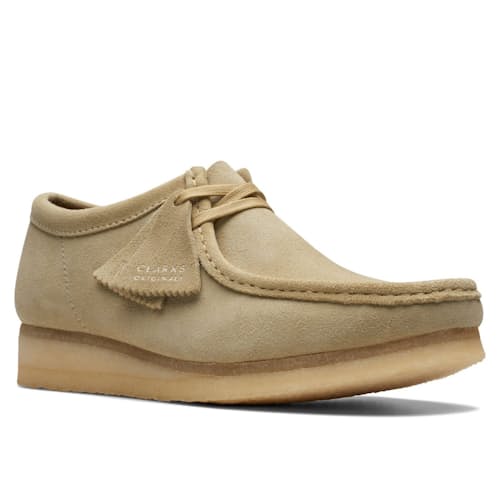 laydown image of Wallabee Low Moc Toe Chukka Boot