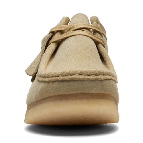 laydown image of Wallabee Low Moc Toe Chukka Boot