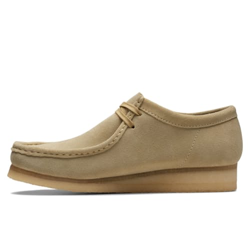 laydown image of Wallabee Low Moc Toe Chukka Boot