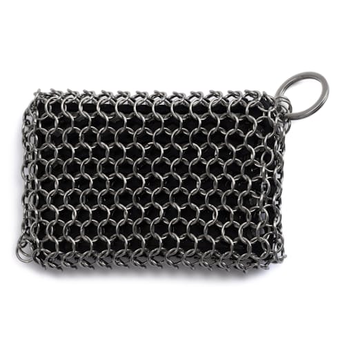 laydown image of Stainless Steel Cleaning Mesh Scrubber