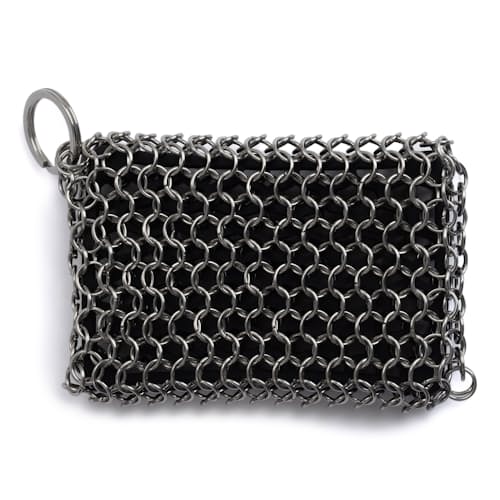 laydown image of Stainless Steel Cleaning Mesh Scrubber
