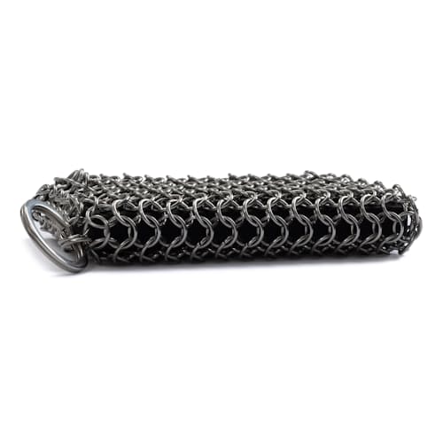 laydown image of Stainless Steel Cleaning Mesh Scrubber