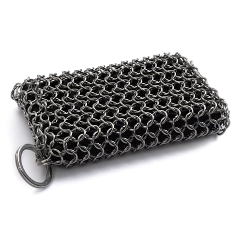 laydown image of Stainless Steel Cleaning Mesh Scrubber