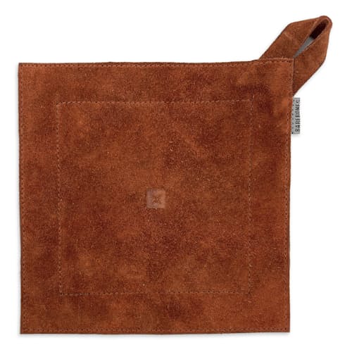 laydown image of Suede Leather Hot Pad