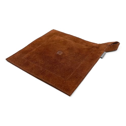 laydown image of Suede Leather Hot Pad