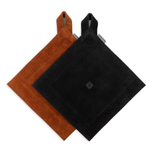 laydown image of Suede Leather Hot Pad