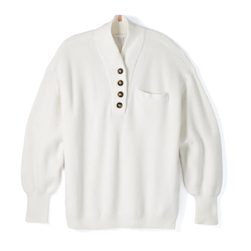 laydown image of Women's Cottonsilk™ Pocket Henley