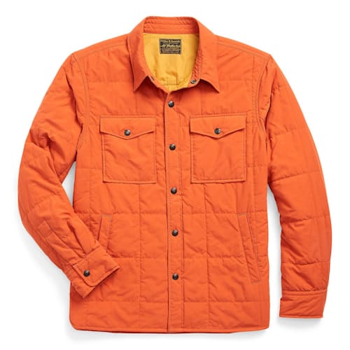 laydown image of Nylon Outdoor Shirt Jacket
