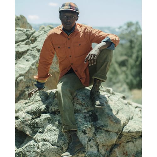laydown image of Nylon Outdoor Shirt Jacket