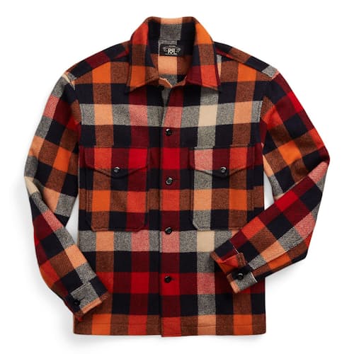 laydown image of Wool Blend Shirt Jacket