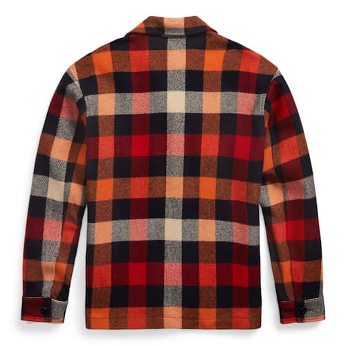 laydown image of Wool Blend Shirt Jacket