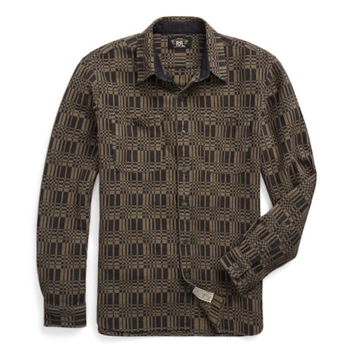 laydown image of Jacquard Cody Workshirt