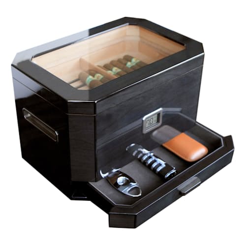 laydown image of Octodor Glass Top Humidor