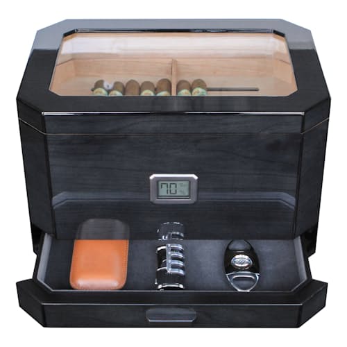 laydown image of Octodor Glass Top Humidor