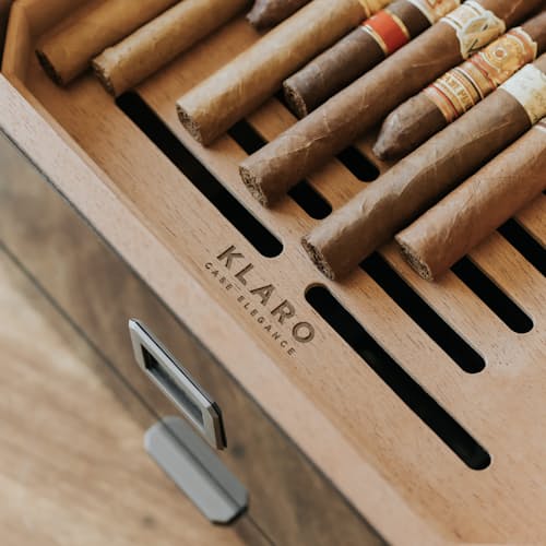lifestyle image of Octodor Glass Top Humidor