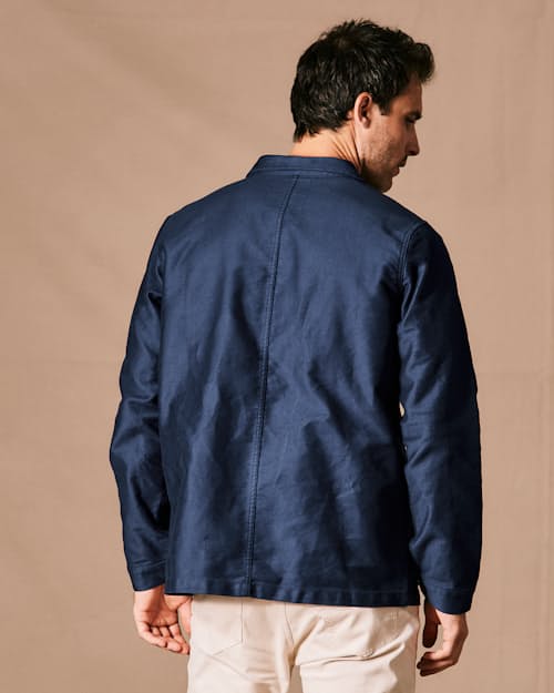 on model image of French Moleskin Work Jacket