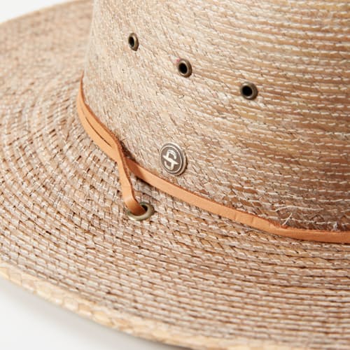 laydown detail image of Rustic Straw Hat