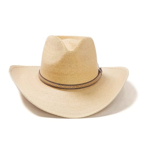 laydown image of Sawmill Palm Leaf Western Hat