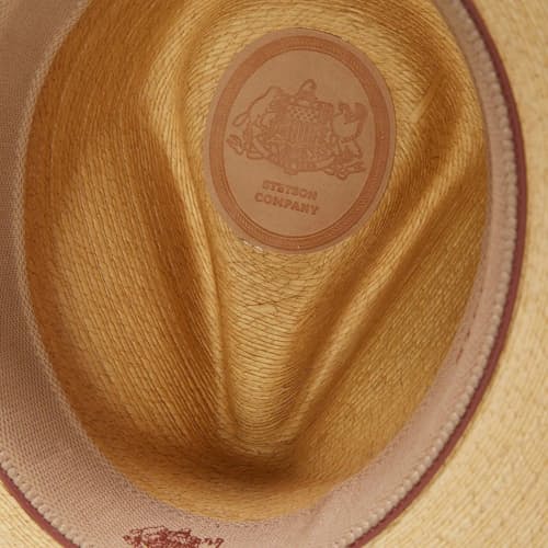 lifestyle image of Sawmill Palm Leaf Western Hat
