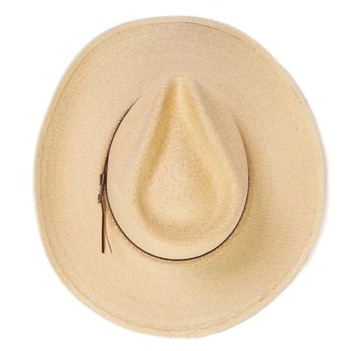 laydown image of Sawmill Palm Leaf Western Hat