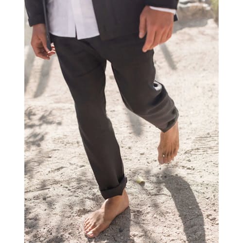 lifestyle image of Cham Linen Pants
