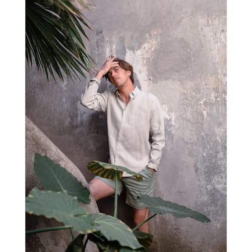 lifestyle image of Playa Linen Shirt