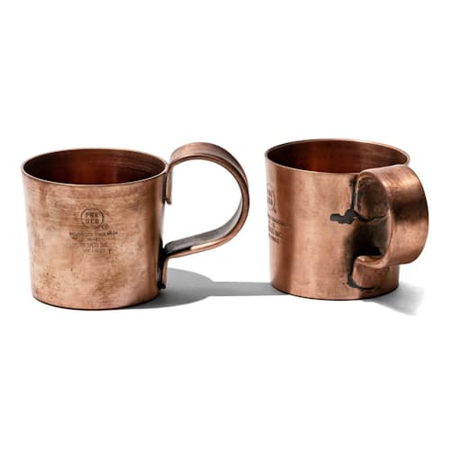 laydown image of Heavy Copper Mug